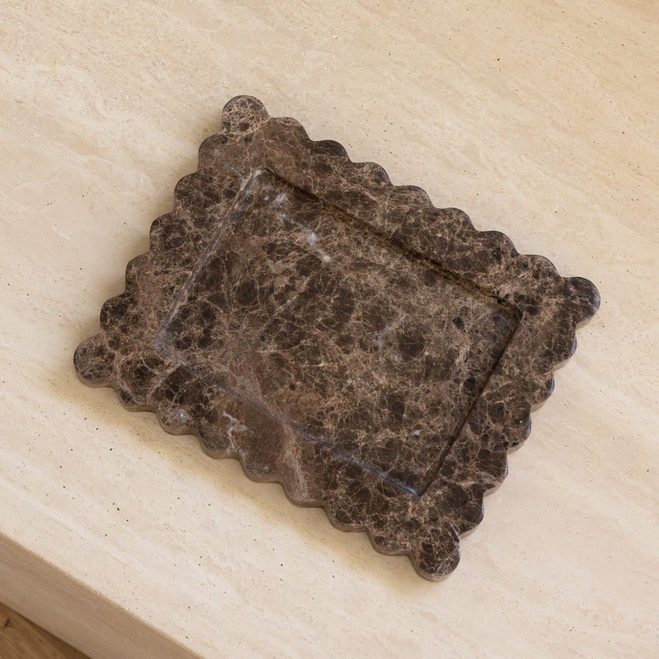 Flow Tray - Emperador Dark Brown