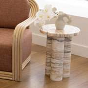 Isle Side Table - Light Tiramisu Travertine