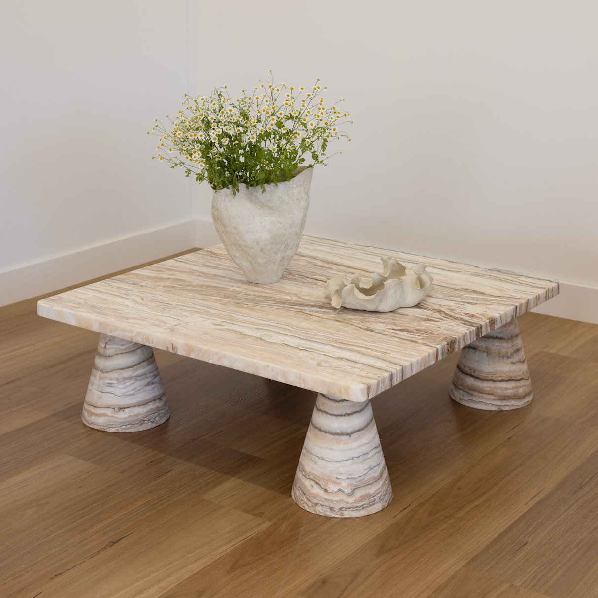 Nook Coffee Table - Light Tiramisu Travertine