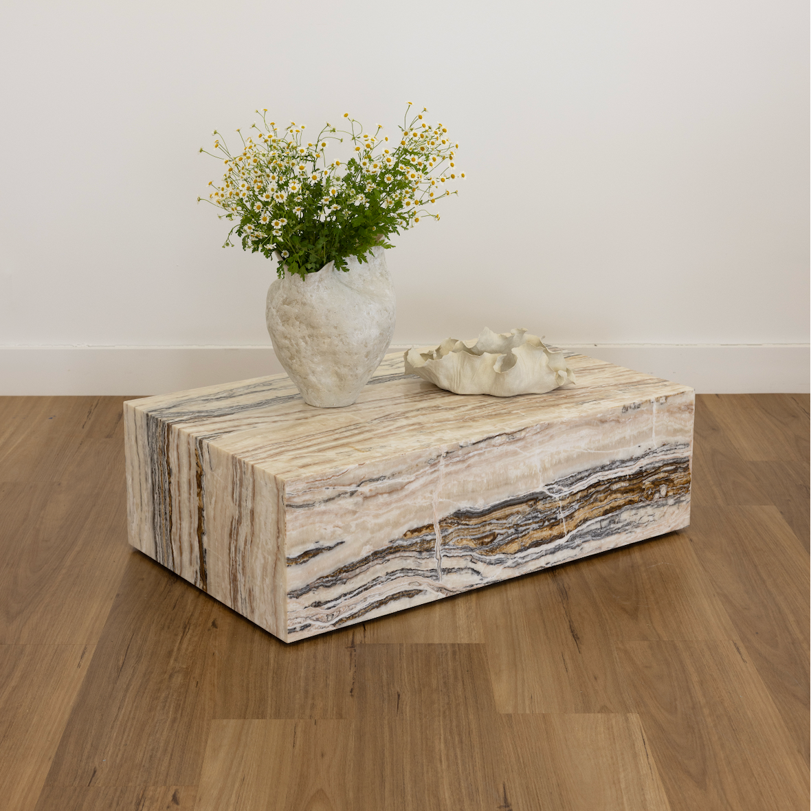 Reef Coffee Table - Tiramisu Travertine