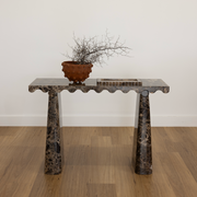 Swell Console Table - Emperador Dark Brown